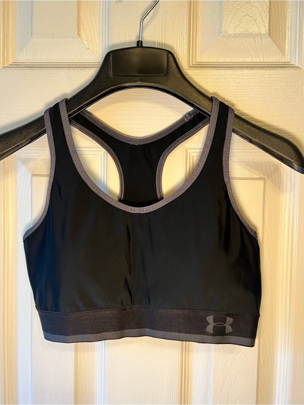 Under Armour Black Sports Bra with Gray Trim